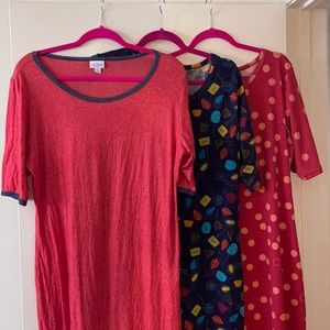 BUNDLE OF 3! LuLaRoe LLR Julia Sheath Dresses